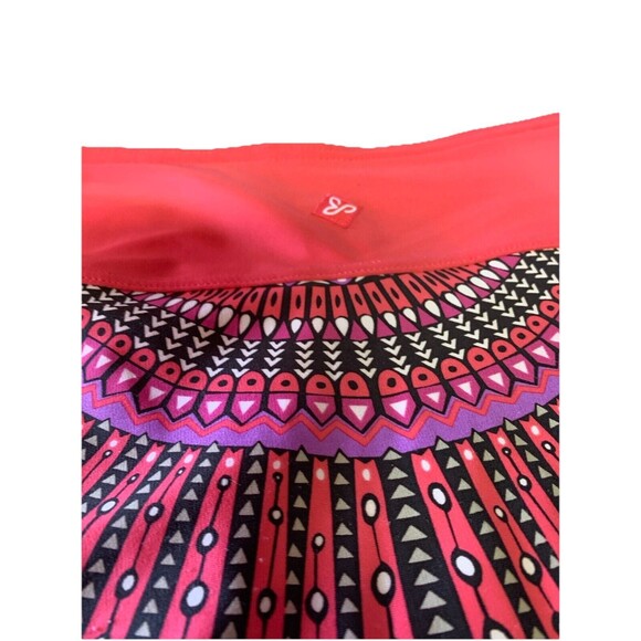 prAna Sz Small High Rise Swim Skirt Swimsuit Pink Purple Spring Break Gym EUC - Picture 9 of 11